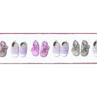 Бордюр детский AS Creation Little Stars 35864-1 Винил на флизелине (0,17*5) Белый/Розовый, Абстракция — фото 1, Обои для стен