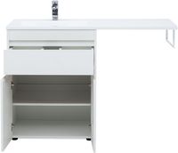 Тумба под раковину Aquanet Токио 130 237746 Белая — фото 6, Тумбы под раковину