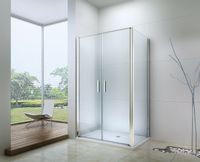 Душевой уголок Berges Legos LS-3 100х100 061050 профиль Хром стекло прозрачное — фото 2, Душевые уголки