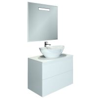 Тумба с раковиной Orange Otto 75 Ot-75TuSTONE+G56 Белая — фото 2, Тумбы с раковиной