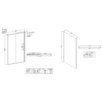 Душевой уголок Niagara Nova 120х80 NG-64-12A-A80-34 профиль Хром стекло прозрачное — фото 11, Душевые уголки