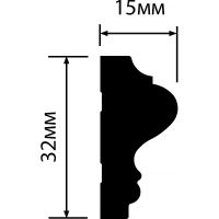 Молдинг HIWOOD LD32 2000x32x15 мм — фото 2, Молдинги
