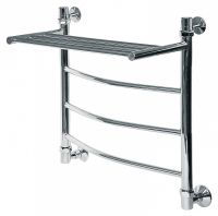 Водяной полотенцесушитель Ника Arc ЛД ВП 50/50 с полкой Хром — фото 3, Водяные полотенцесушители