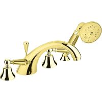 Смеситель на борт ванны Cezares First-BVD-03/24-M Золото 24 карат — фото 1, Смесители на борт ванны