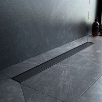 Душевой лоток AM.PM MasterFlow 80 W01SC-U11-080-04BM с Черной матовой решеткой / под плитку Tile — фото 7, Душевые лотки