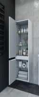 Шкаф пенал Caprigo Forte 35 L 36150L-SF027 подвесной Белый матовый — фото 2, Мебель для ванной