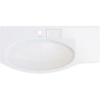 Раковина Kerama Marazzi Riva 100 L RV.wb.100Lh Белая глянцевая — фото 3, Раковины встраиваемые сверху