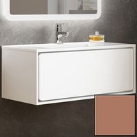 Тумба с раковиной SanVit Бруно-1 100 kbruno1100 в цвете Ral подвесная Капучино — фото 1, Тумбы с раковиной