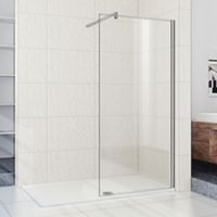 Душевая перегородка WeltWasser WW400 G-1 90 10000002938 профиль Хром стекло прозрачное — фото 1, Душевые перегородки