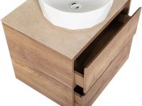 Тумба под раковину BelBagno Kraft 60 KRAFT-600-2C-SO-RT подвесная Rovere Tabacco — фото 2, Тумбы под раковину