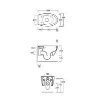 Унитаз Simas LFT Spazio LFT18 bi rimless подвесной Белый без сиденья — фото 3, Унитазы