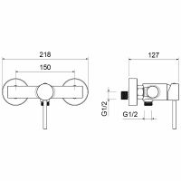 Смеситель для душа Aquatek Европа Хром арт-AQ1360CR — фото 2, Смеситель для душа