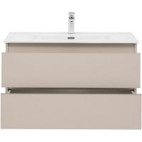 Тумба под раковину Aquanet Вега 2.0 90 337944 подвесная Бежевая — фото 9, Мебель для ванной