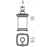 Дозатор для жидкого мыла Colombo Design Portofino B9326.CR2-VAN Хром Золото — фото 3, Дозаторы