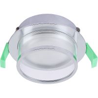 Встраиваемый светильник Crystal Lux CLT 061C1 CH Прозрачный Серебро — фото 1, Точечные светильники