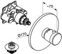 Товар: Смеситель для душа Kludi Balance 527290575 Хром - фото 7 Смеситель для душа Kludi Balance 527290575 Хром — фото 7, Смесители