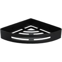 Металлическая полка Fixsen Hotel FX-31003K угловая Черная — фото 1, Полки для ванной и душа