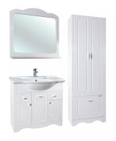 Товар: Шкаф пенал Bellezza Кантри 60 Белый - фото 5 Шкаф пенал Bellezza Кантри 60 Белый — фото 5, Мебель для ванной