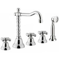 Смеситель на борт ванны Webert Armony AM730402015 Хром — фото 1, Смесители