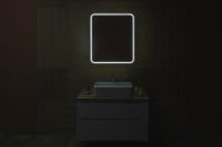 Зеркальный шкаф Silver Mirrors Фиджи Flip 70 LED-00002977 с подсветкой Белый с бесконтактным сенсором — фото 20, Зеркальные шкафы в ванную