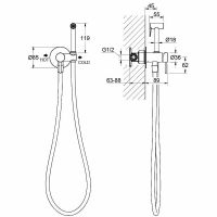 Товар: Гигиенический душ со смесителем Aquatek Европа AQ1021MB Черный матовый - фото 5 Гигиенический душ со смесителем Aquatek Европа AQ1021MB Черный матовый — фото 5, Гигиенические души
