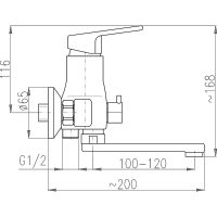 Товар: Смеситель для ванны Rav Slezak Victoria VI251.5/1 Хром - фото 2 Смеситель для ванны Rav Slezak Victoria VI251.5/1 Хром — фото 2, Смеситель для ванны