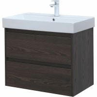 Тумба под раковину Aquanet Nova Lite 75 287895 подвесная Дуб черный — фото 3, Тумбы под раковину