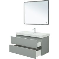 Тумба под раковину Aquanet Вега 100 329599 подвесная Мисти грин — фото 19, Тумбы под раковину