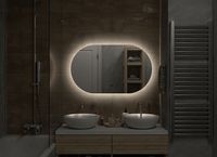 Зеркало Art&Max Torino AM-Tor-1000-600-DS-F с подсветкой с бесконтактным выключателем — фото 5, Мебель для ванной