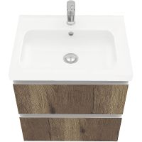 Товар: Тумба под раковину Laparet Electra 60 LE-WCAB-60-222 подвесная Дуб Рока - фото 3 Тумба под раковину Laparet Electra 60 LE-WCAB-60-222 подвесная Дуб Рока — фото 3, Мебель для ванной