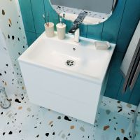 Товар: Тумба с раковиной Marka One Elena 60П У96879 подвесная Белый глянец - фото 5 Тумба с раковиной Marka One Elena 60П У96879 подвесная Белый глянец — фото 5, Тумбы с раковиной