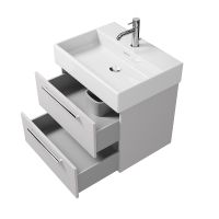 Товар: Тумба под раковину Creto Tivoli 60 8-1376W подвесная Белая - фото 3 Тумба под раковину Creto Tivoli 60 8-1376W подвесная Белая — фото 3, Тумбы под раковину