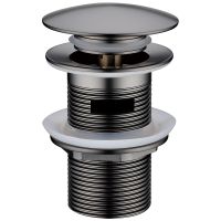 Донный клапан Boheme 612/2-GM click-clack Оружейная сталь — фото 1, Донные клапаны