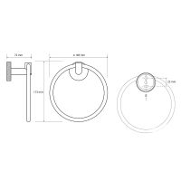 Товар: Кольцо для полотенец Bemeta Stella 166204062 Хром - фото 2 Кольцо для полотенец Bemeta Stella 166204062 Хром — фото 2, Полотенцедержатели