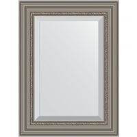 Зеркало Evoform Exclusive 76х56 BY 1227 с фацетом в багетной раме - Римское серебро 88 мм — фото 1, Мебель для ванной