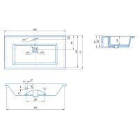 Тумба с раковиной Misty Дива 85 УТ000011765 Белая — фото 8, Мебель для ванной