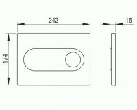 Товар: Клавиша смыва Pestan 40006363 Onyx Белая - фото 2 Клавиша смыва Pestan 40006363 Onyx Белая — фото 2, Комплектующие для душевого оборудования