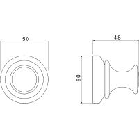 Крючок Aquatek Классик AQ4501CR Хром — фото 2, Крючки для полотенец