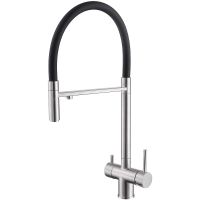 Смеситель для кухни Abber Wasser Kreis AF81141SP Сатин Черный матовый — фото 1, Смесители для кухни