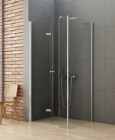 Душевой уголок New Trendy New Soleo Chrome 100x100 L K-0380 профиль Хром стекло прозрачное — фото 2, Душевые уголки