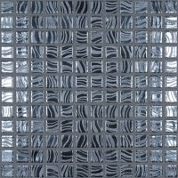 Стеклянная мозаика Vidrepur Glitter Black №7803 на сетке 25x25 см — фото 1, Мозаика