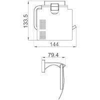 Держатель туалетной бумаги Gappo G0703 с крышкой Хром — фото 2, Держатели туалетной бумаги
