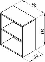 Подвесной шкаф Ravak SB Natural 45 X000001055 Белый глянец — фото 5, Шкафы для ванной