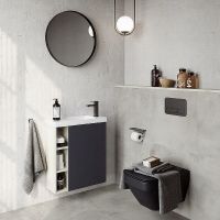 Корпус тумбы под раковину Aqwella Alba 60 R ALB0106RLS подвесной Камень натуральный — фото 5, Мебель для ванной