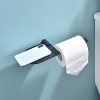 Держатель туалетной бумаги Raglo R300.03.06 с полкой Черный матовый — фото 8, Держатели туалетной бумаги