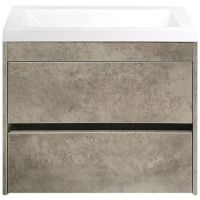 Тумба под раковину Art&Max Family-750-2C-SO-CV подвесная Цемент — фото 1, Мебель для ванной