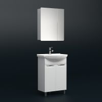 Товар: Тумба под раковину Corozo Монро 60 SD-00000663 Белая - фото 4 Тумба под раковину Corozo Монро 60 SD-00000663 Белая — фото 4, Мебель для ванной