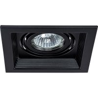 Встраиваемый светильник Artelamp Canis A6661PL-1BK Черный — фото 1, Точечные светильники