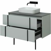 Тумба под раковину Allen Brau Reality 100 1.32007.PWM подвесная Папирус матовый — фото 33, Тумбы под раковину