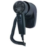 Фен настенный Nofer 02055.N Черный — фото 1, Фены для общественных мест